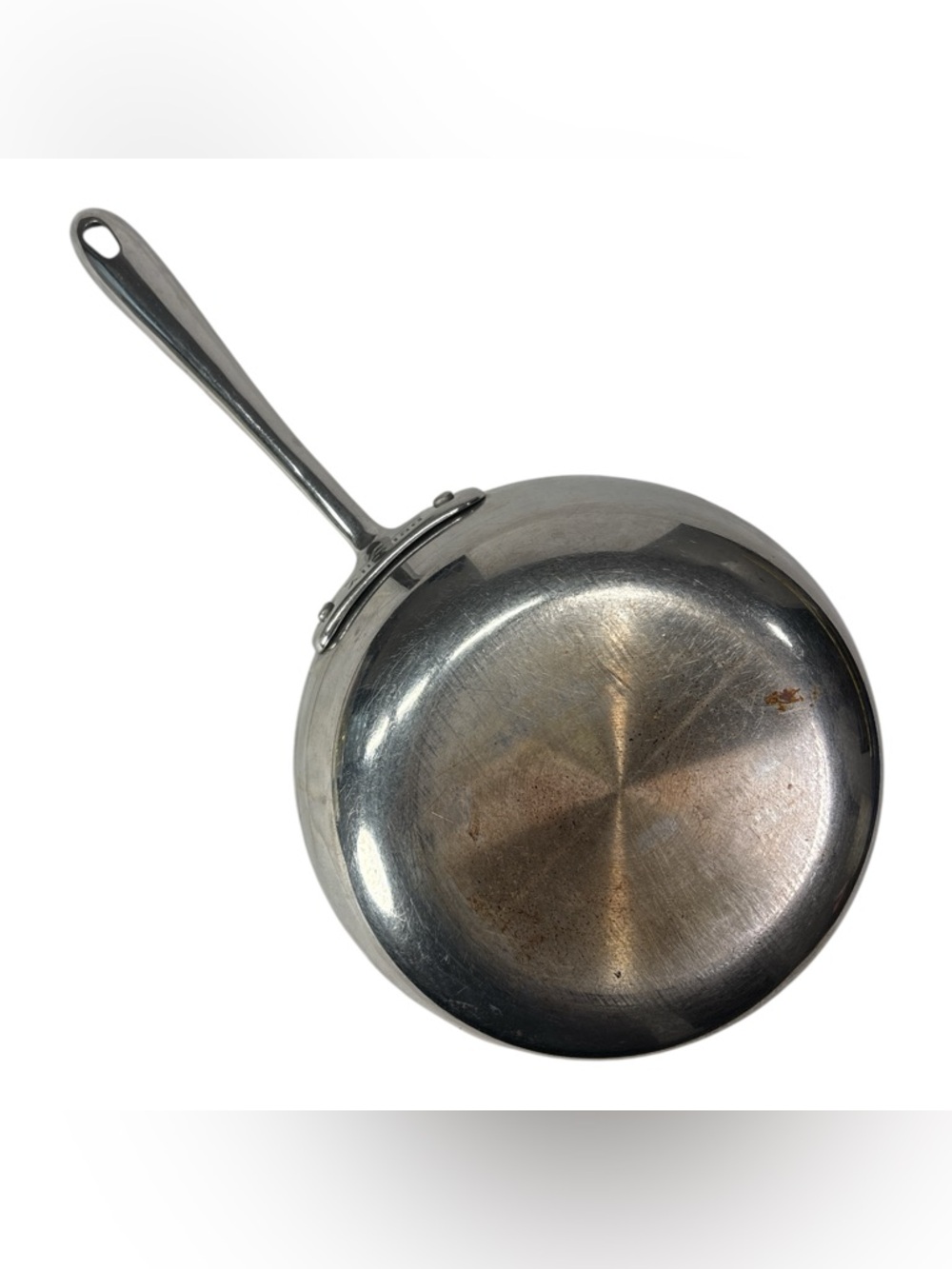 All Clad 10” Saute Fry Pan Skillet Saucepan Stainless Steel With Lid Cookware - Picture 8 of 8